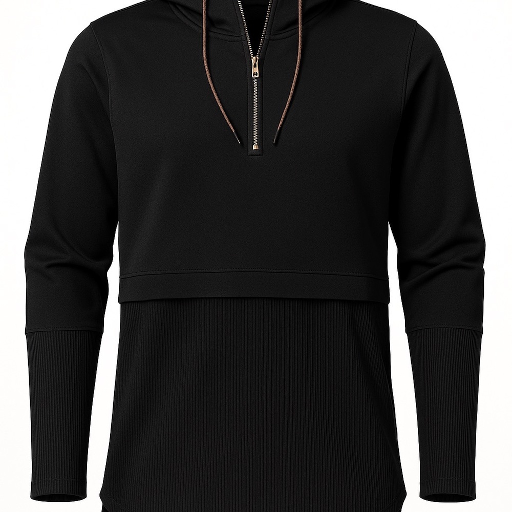 Avia Black Hoodie L Zip Up Sweatshirt Long Sleeve Casual Activewear Pullover Top - Picture 1 of 5